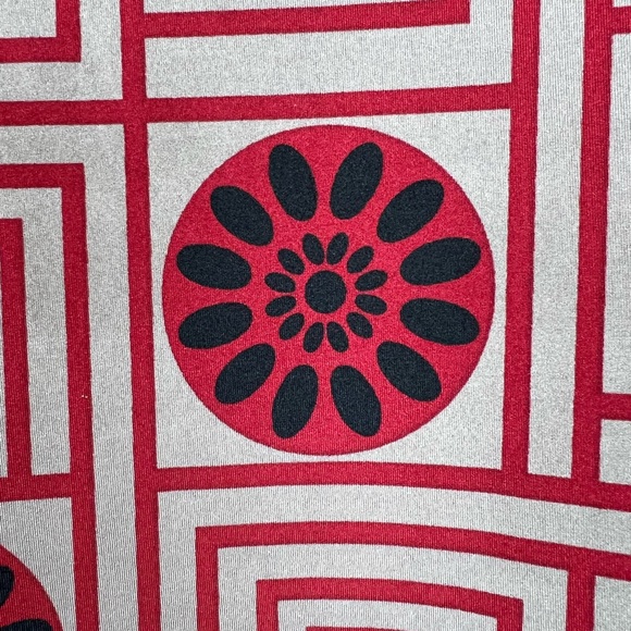 Tracy Negoshian Dress Womens Size XS Short Sleeve Gray and Red Logo Bodycon - Picture 5 of 7